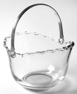 Fostoria Century (Pressed) Ice Bucket with Detachable Handle   Stem #2630, Heavy