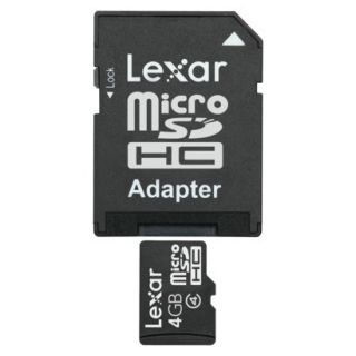 Lexar 4GB microSDHC Memory Card with microSD Adapter