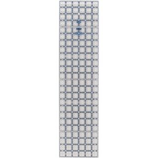 Truecut Accutrack Ruler (Clear with blue markingsMaterials PlasticPackage contains one (1) rotary rulerDimensions 6 inches wide x 24 inches longMakes rotary cutting easy, safe and accurateRuler has labeled 1/4 inch and 3/4 inch marks for easy measuremen