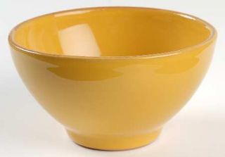 Vietri (Italy) Fantasia Yellow (Solid Color) Coupe Cereal Bowl, Fine China Dinne