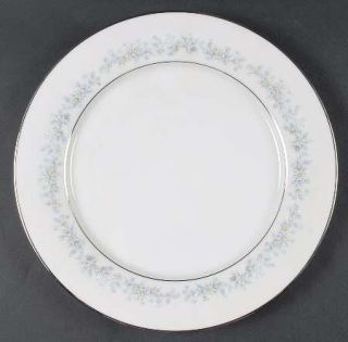Noritake Marywood Dinner Plate, Fine China Dinnerware   Contemporary,White,Green