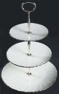 Lenox China Laurent 3 Tiered Serving Tray (DP, SP, BB), Fine China Dinnerware  