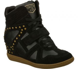 Womens Skechers SKCH Plus 3 Sputnik   Black Casual Shoes