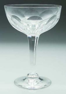 Kosta Boda Kos33 Champagne/Tall Sherbet   Clear,8 Panel Cut Bowl&Stem,No Trim