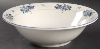 Farberware Hydrangea 9 Round Vegetable Bowl, Fine China Dinnerware   Purple Flo