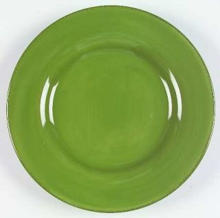 Tag Ltd Sonoma 2 Green Dinner Plate, Fine China Dinnerware   Ironstone,All Green