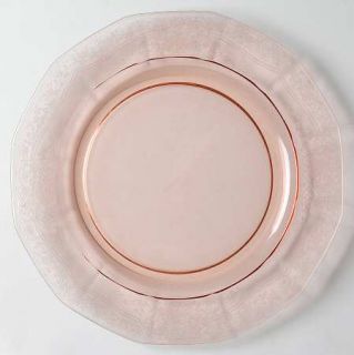 Fostoria June Pink Dinner Plate   Stem #5098, Etch #279, Pink