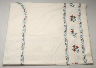 Lenox China Poppies On Blue (For The Blue) 60 X 104 Oblong Tablecloth, Fine Ch