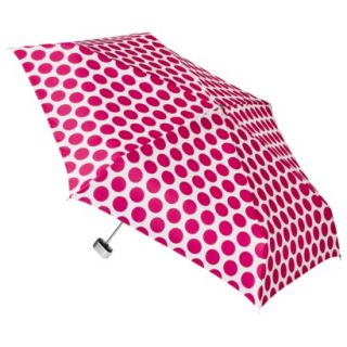 totes Manual Purse Umbrella with Case   Pink Dots