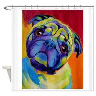  Pug #10 Shower Curtain  Use code FREECART at Checkout