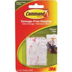 3m Command White Picture Clips With Strips