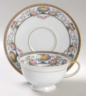 Rosenthal   Continental Della Robbia Footed Cup & Saucer Set, Fine China Dinnerw