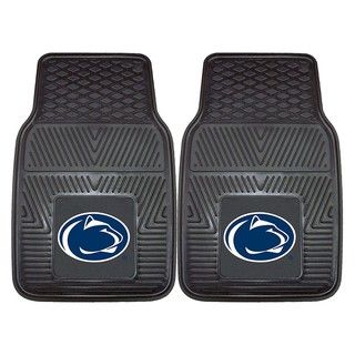 Fanmats Penn State 2 piece Vinyl Car Mats (100 percent vinylDimensions 27 inches high x 18 inches wideType of car Universal)