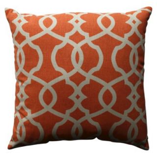Emory Toss Pillow   Tangerine (18x18)