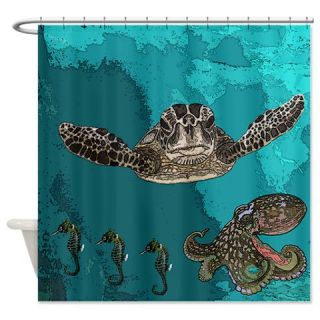  Sea creatures Shower Curtain  Use code FREECART at Checkout