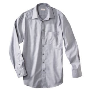 Merona Mens Ultimate Classic Fit Dress Shirt   Railroad Gray Twill M