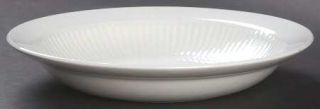 Adams China Empress Rim Soup Bowl, Fine China Dinnerware   White,Inner Ribbing,A