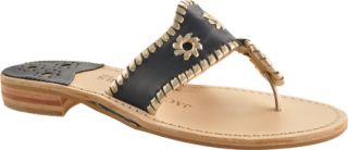 Womens Jack Rogers Palm Beach Platinum Navajo Flat   Navy/Platinum Casual Shoes
