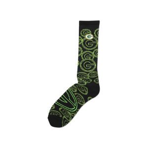 Green Bay Packers For Bare Feet Neon Repeat Crew Sock
