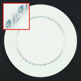 Oxford (Div of Lenox) Bluefield Dinner Plate, Fine China Dinnerware   Inner Ring