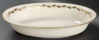 Lenox China Golden Wreath 9 Oval Vegetable Bowl, Fine China Dinnerware   Gold L