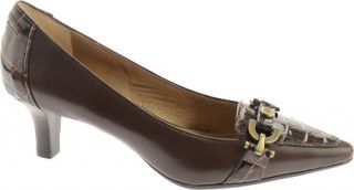 Womens Circa Joan & David Prvue   Dark Brown/Dark Brown Leather Casual Shoes