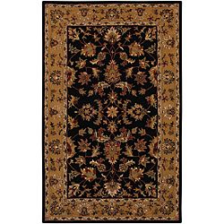 Hand tufted Persian Black Wool Rug (8 X 11)