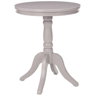 Safavieh Arles Light Grey Round Side Table (Light GreyMaterials WoodFinish GreyDimensions 25.2 inches high x 20.1 inches wide x 20.1 inches deepAssembly required )