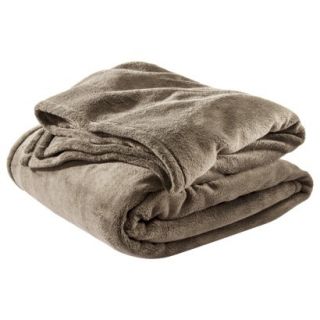 Threshold Microplush Blanket   Gray Stone (King)