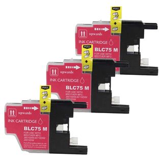Brother Lc75 Magenta Compatible Ink Cartridge (remanufactured) (pack Of 3) (MagentaPrint yield 600 pages at 5 percent coverageNon refillableModel NL 3x Brother LC75 MagentaWarning California residents only, please note per Proposition 65, this product 