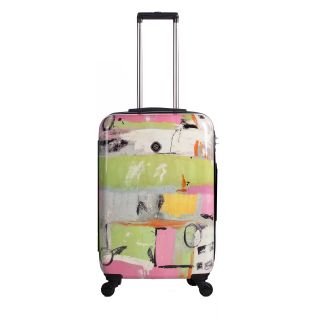 Neocover Fun Pastels 24 inch Hardside Spinner Upright Suitcase (MulticolorWeight 8.6 pounds Pockets One (1) large pocket, two (2) small pockets Carrying handle Metal handle with soft rubber grip Impact locking push button aluminum telescopic handle sys