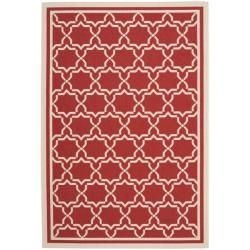 Poolside Red/ Bone Indoor Outdoor Rug (4 X 57)