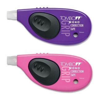 Mono Grip Side action Correction Tape Pink/purple 1/5 X 394 2/pack (Purple & Pink Model Correction Tape Pack of 2 )