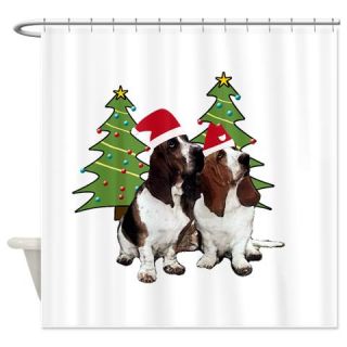  A Very Basset Christmas Shower Curtain  Use code FREECART at Checkout