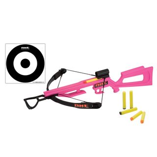 Nxt Generation Girls Toy Crossbow (PinkDimensions 25 inches long x 18 inches wide x 6 inches deepRecommended for ages 14 years and olderBatteries None Plastic, FoamColor PinkDimensions 25 inches long x 18 inches wide x 6 inches deepRecommended for age