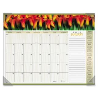 At a Glance Recycled Floral Panoramic Desk Pad