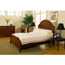 Sleep Zone Premium Adjustable Bed And 8 inch Queen size Memory Foam Mattress Set