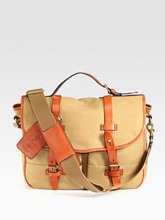 Polo Ralph Lauren Waxed Twill Messenger   Khaki