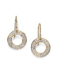 IPPOLITA Diamond & 18K Gold Circle Drop Earrings   Gold