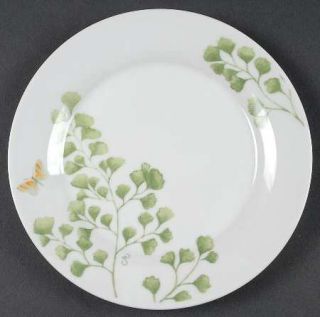 Gibson Designs Woodland Fern Salad/Dessert Plate, Fine China Dinnerware   Claire