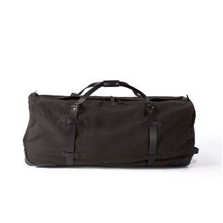Filson Brown 34 inch Xl Wheeled Duffle Bag (BrownDimensions 13 3/4 inches high x 34 1/2 inches wide x 13 3/4 inches deepWeight 11 poundsModel 71284BR )
