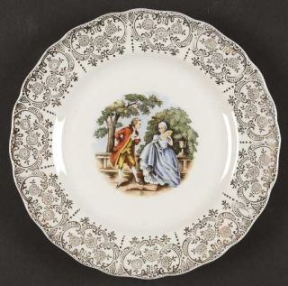 Canonsburg Empress Chantilly Bread & Butter Plate, Fine China Dinnerware   Gold