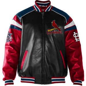 St. Louis Cardinals GIII MLB Post Game Pleather Jacket