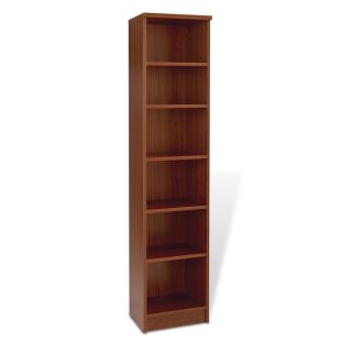 Jesper Office Narrow Bookcase (CherryMaterials High pressure cherry laminateFinish CherryVery durableCommercial grade materialsNumber of shelves Five (5) adjustable shelvesAnti tip technologyLevellersDimensions 72 inches high x 16 inches wide x 13 inc
