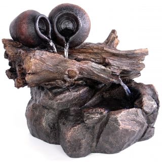 Trickling Branch Resin Self contained Fountain