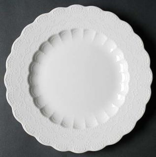 Wedgwood Trousseau Dinner Plate, Fine China Dinnerware   Martha Stewart,White,Em