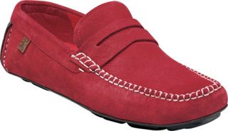 Mens Stacy Adams Ruther 24894   Red Suede Penny Loafers