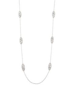 Adriana Orsini Celestial Long Necklace   Silver