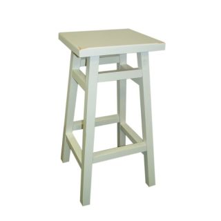 Carolina Chair and Table Co Tavern 30 in. Bar Stool   Antique White   51CS30 