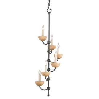 Currey & Company Amusement 6 Light Candle Chandelier 9444